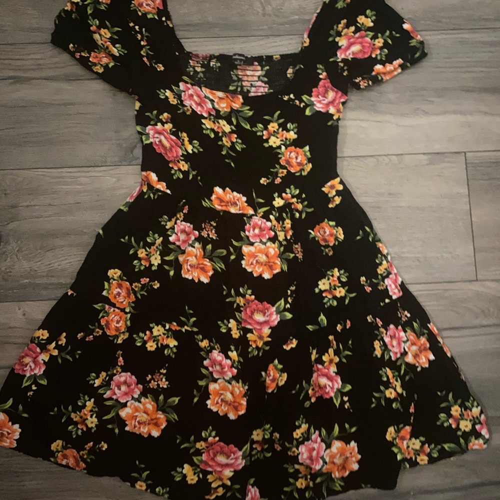 Charlotte Russe Black Floral Dress